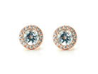 Gouden topaas oorbellen, Topaas oorbellen, gouden topaas oorknoppen, blauwe oorbellen, natuurlijke topaas stenen, blauwe topaas gouden oorbellen, birthstone oorbellen, geboortesteen topaas oorbellen