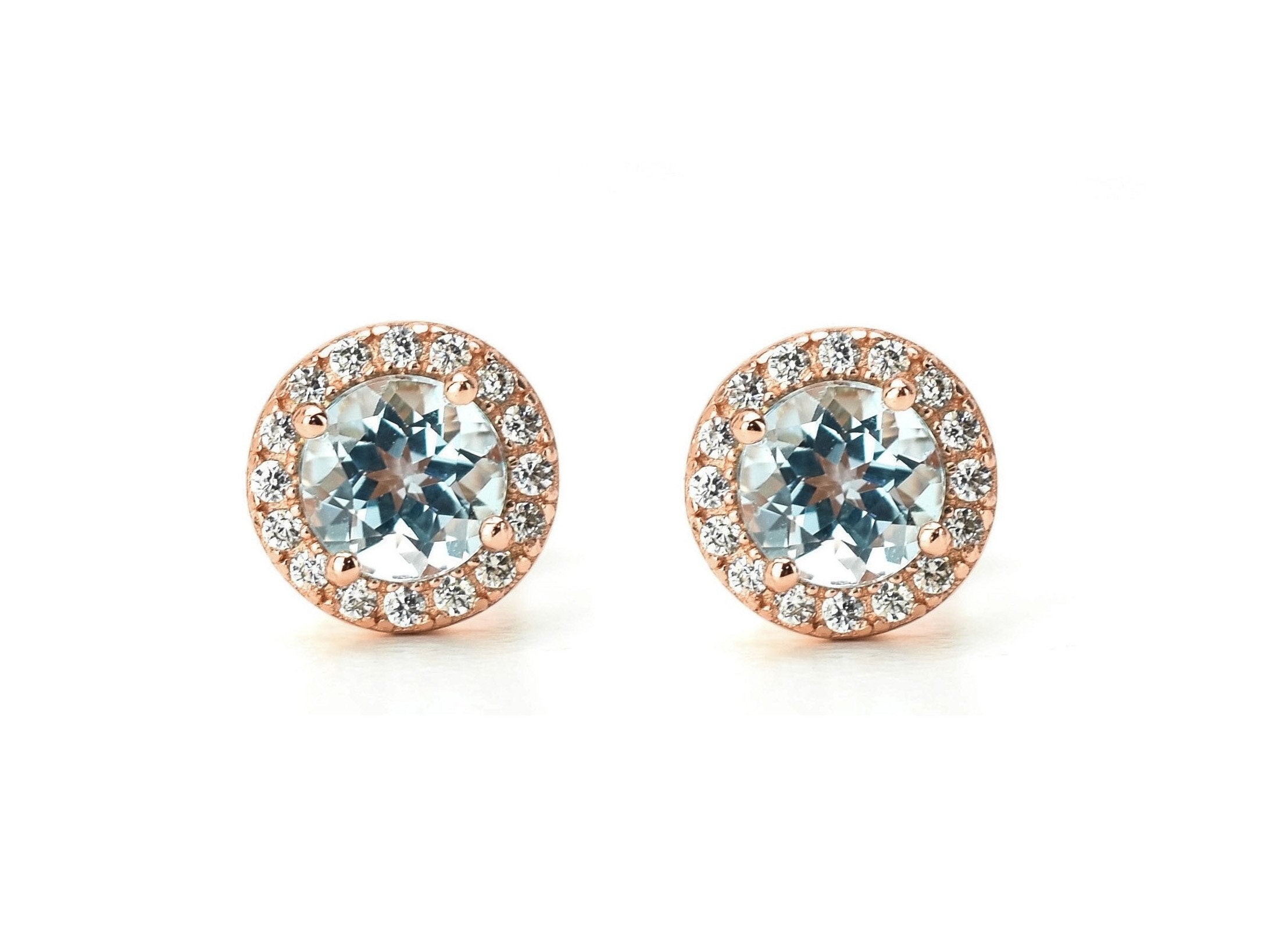 Gouden topaas oorbellen, Topaas oorbellen, gouden topaas oorknoppen, blauwe oorbellen, natuurlijke topaas stenen, blauwe topaas gouden oorbellen, birthstone oorbellen, geboortesteen topaas oorbellen