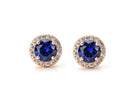saffier oorbellen, 18k gouden saffier oorbellen, blauwe oorbellen, geboortesteen oorbellen, birthstone earrings, sapphire earrings gold, bemyjewels, sieraden, jewelry