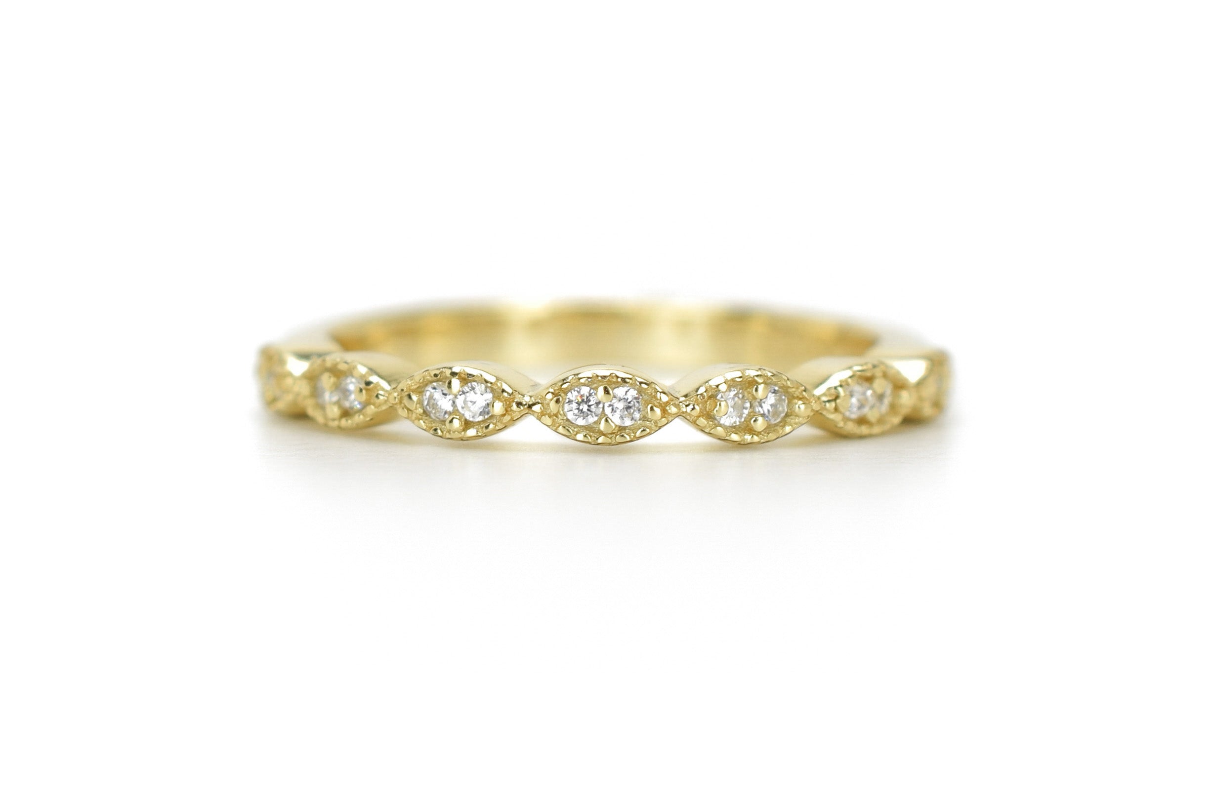 18k gouden aanschuifring, vintage ring goud, 18k verlovingsring, trouwring voor haar, aanschuifring vintage 