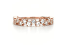 gouden ring, 18k goud, ring ban, stapel ring, half eternity ring, verlovingsring, aanschuif ring goud