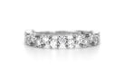 gouden ring, 18k goud, ring ban, stapel ring, half eternity ring, verlovingsring, aanschuif ring goud