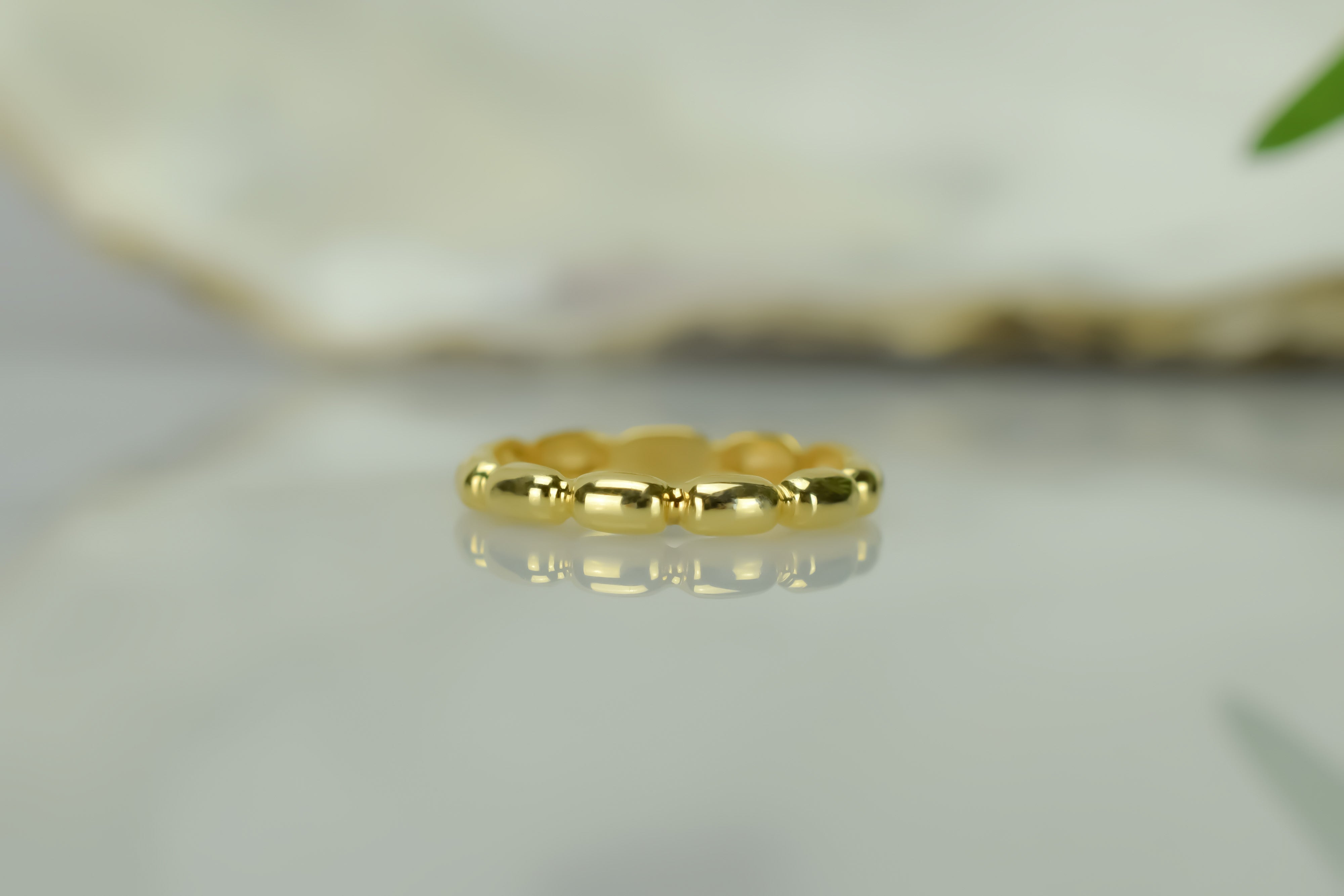 Balkjes ring, ovale ring goud, 14k gouden ring, stapelring goud, aanschuifring goud, unieke ring goud, balkjes ring 14k, 14k damesring, 14k sieraden, bemyjewels