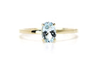 blauwe topaas ring, topaas ring, 14k topaas ring, 14 ring, Swarovski ring, swarovski topaas ring goud, 14k ring birthstone ring, geboortesteen ring, blauwe ring goud