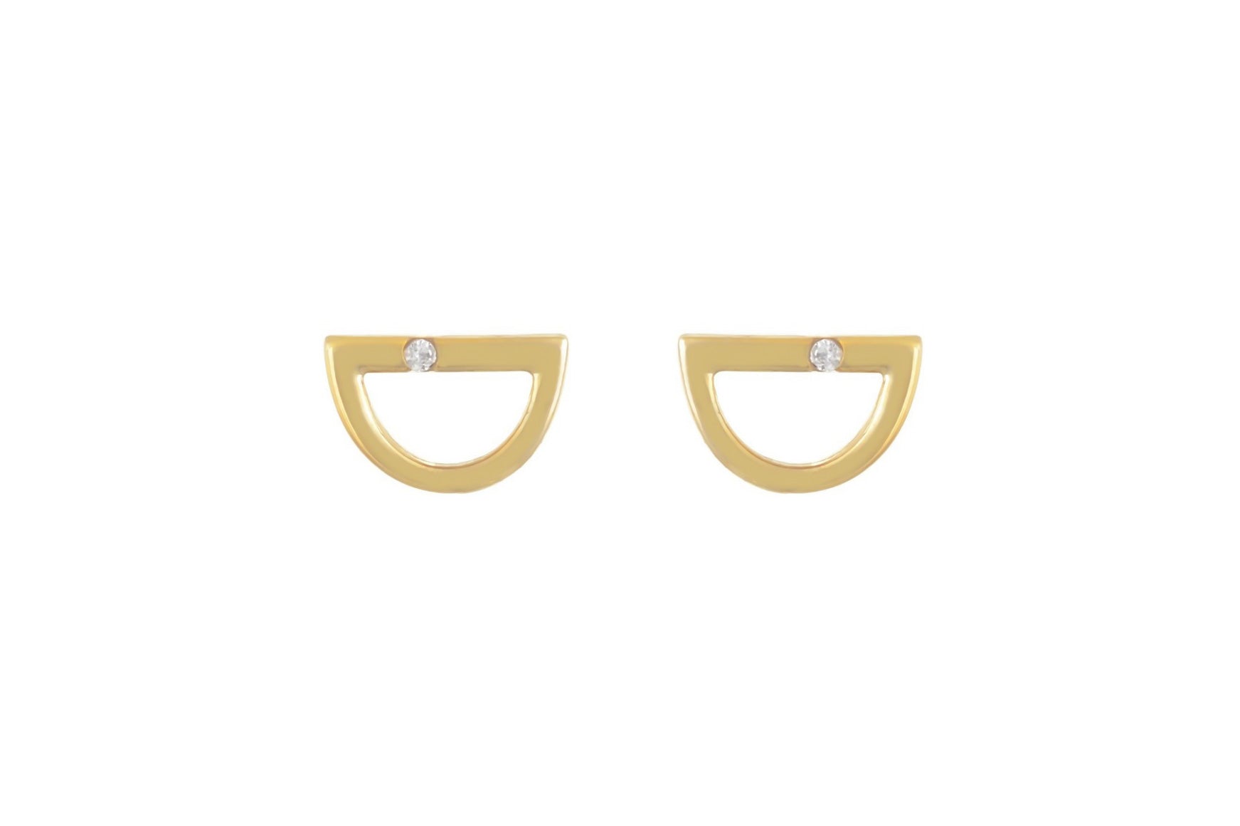 14k oorbellen voor dames, gouden oorknoppen met stenen, 14k gouden met stenen oorbellen, unieke oorbellen met stenen, sierlijke oorbellen voor dames