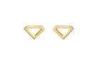 14k oorknoppen diamant, diamantvormige oorbellen goud, subtiele oorbellen goud, oorbellen 14k diamantvormige oorknoppen, oorbellen zonder stenen
