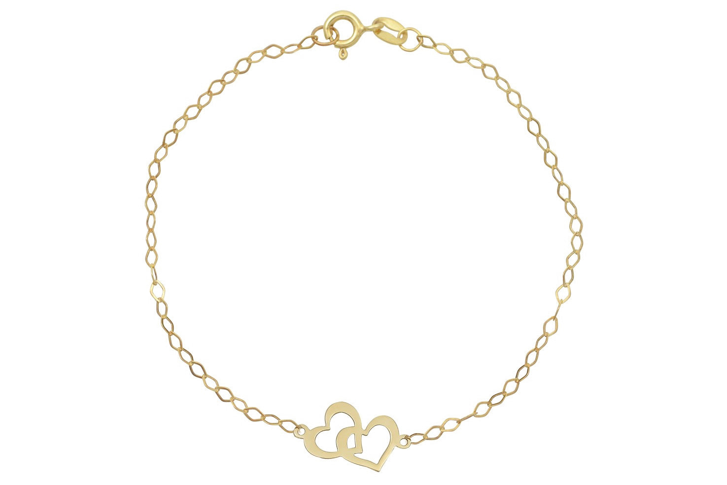 14k kinder armband, 14 karaat armband hartjes, hartjes armband goud, goud 14 karaat hartjes armbandje, hartjes armband, schakelarmband kinderen, baby sieraden