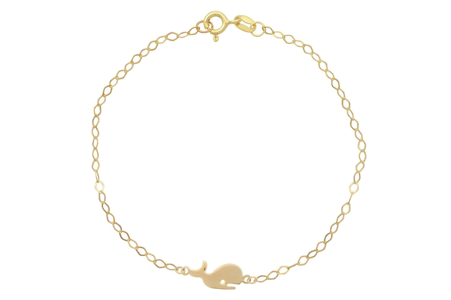 gouden walvis armband, kinder waalvis armband goud, 14k gouden kinder schakelarmband, baby armband goud, 14k gouden walvis armband voor baby, moby dick armband