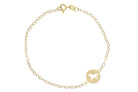 Dames Armband, mooie dames armband, 14k  dames armband, gouden eenhoorn armband, eenhoorn armband, schakelarmband dames, 14 karaat sieraden eenhoorn, uncorn armband goud