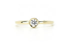 14k solitaire gouden ring, gouden ring met steen, 14 karaat gouden ring, stapelring goud, gouden verlovingsring, trouwring goud, dames gouden ring