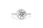 Ronde steen ring, ring met stenen, gouden ronde ring, verlovingsring, verlovingsring met ronde steen, zilveren ronde ring, dames ring met steen