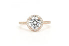 Ronde steen ring, ring met stenen, gouden ronde ring, verlovingsring, verlovingsring met ronde steen, zilveren ronde ring, dames ring met steen