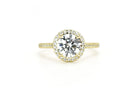 Ronde steen ring, ring met stenen, gouden ronde ring, verlovingsring, verlovingsring met ronde steen, zilveren ronde ring, dames ring met steen