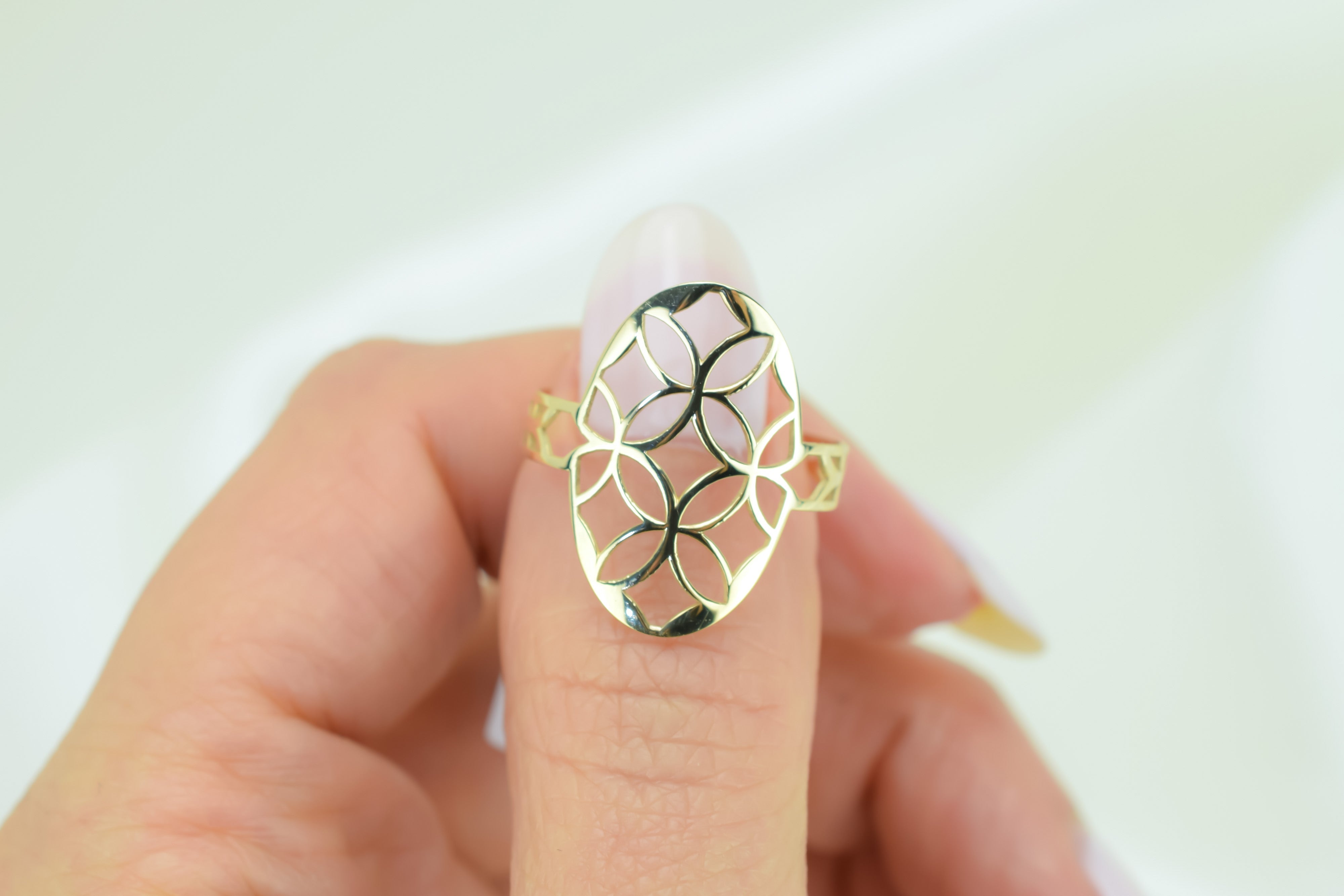 14k bloem Zegelring, Brede gouden ring, 14k Ring, Vrouwen Ring, Duim Ring, Statement Ring, Sieraden, Graveer Ring, Blaadjes Ring, Roos Ring