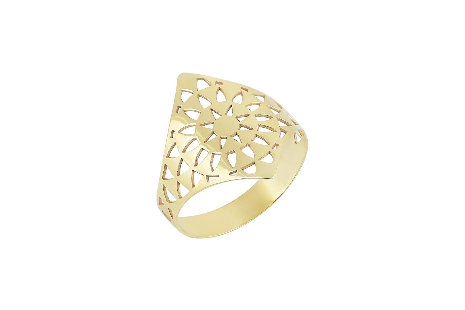 14k vierkante Ring, Brede gouden ring, 14k Ring, Vrouwen Ring, Duim Ring, Statement Ring, Sieraden, Graveer Ring, Blaadjes Ring, Roos Ring, Grote Ring, Hartjes Ring