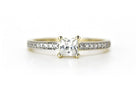Vierkante ring met stenen, swarovski ring, 14k gouden ring, gouden ring met stenen, vierkante gouden ring, geelgouden ring voor dames, verlvongs ring met vierkante steen, gouden verlovingsring, cadeau voor jezelf, cadeau voor haar, gouden sieraden, trouw ring goud
