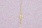 gouden dames armband, 14k gouden armband met bloem, gouden dames bloem armband, armband voor dames met bloemhanger, gouden schakel armband met bloem goud, unieke gouden armband, BeMy Jewels armbanden
