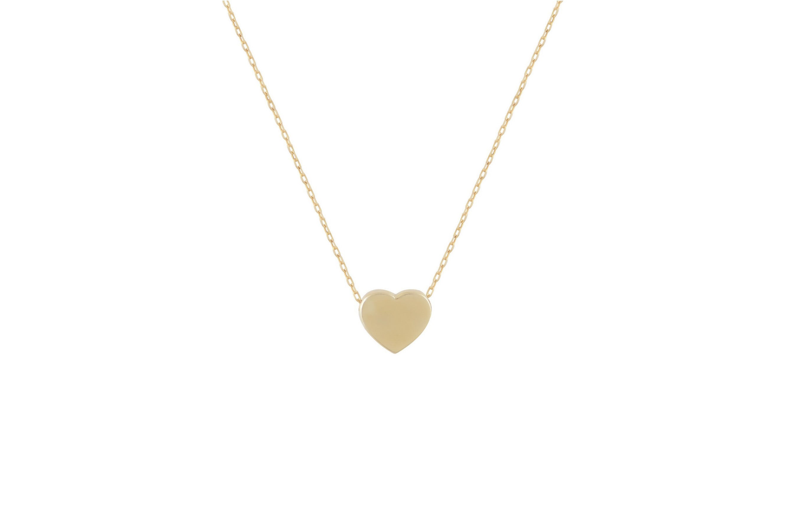 Goud ketting, 14 karaat gouden ketting, ketting 14k, harten dames ketting, kleine hart ketting, ketting met hartje 14 karaat, petite heart necklace, verstelbare kettingmet hart, hartjes ketting 14k, 14 karaat goud
