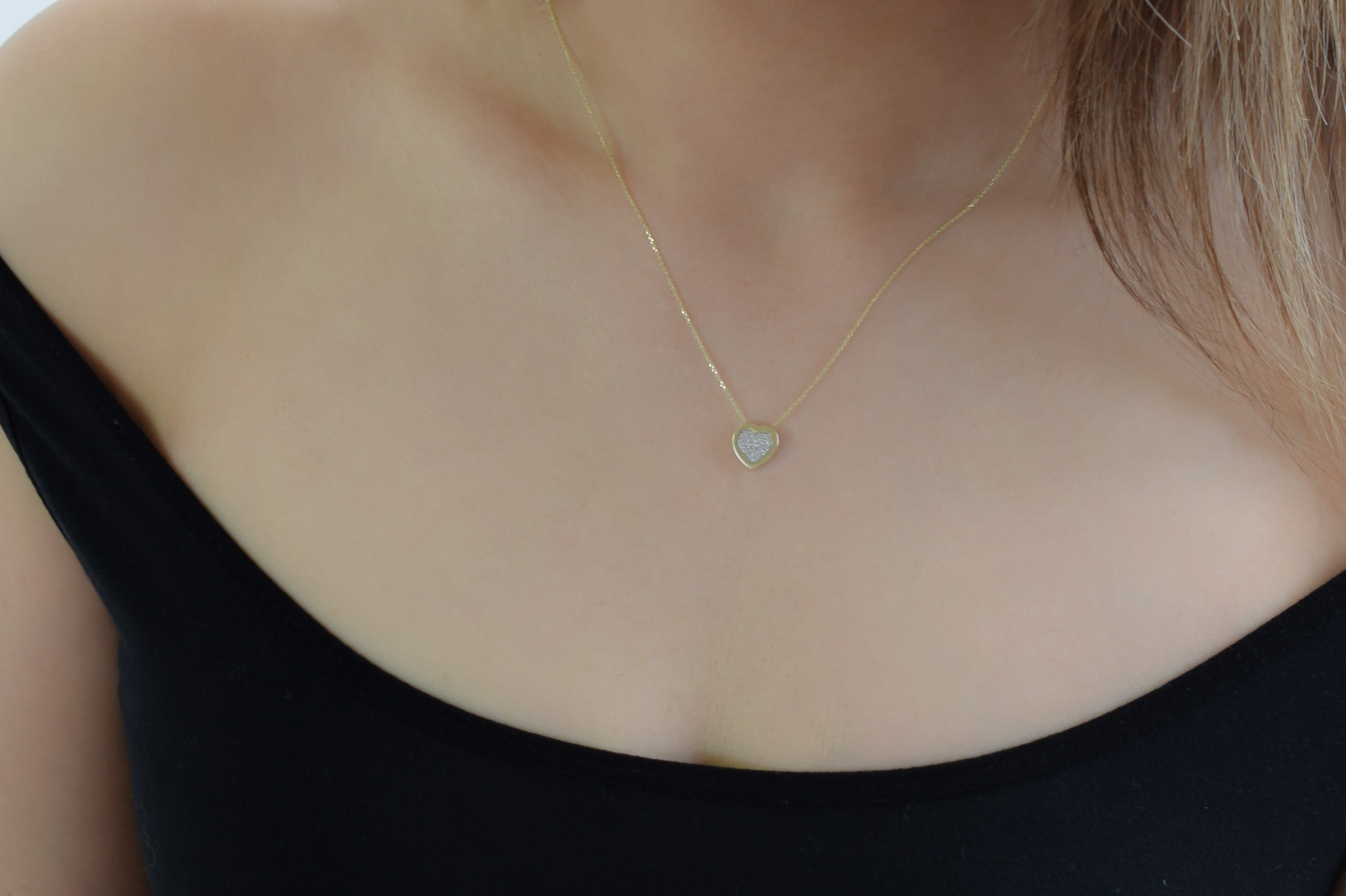 14 karaat harten ketting, ketting 14k, harten ketting, gouden harten ketting, dames ketting goud, gouden harten ketting, ketting 14k hart