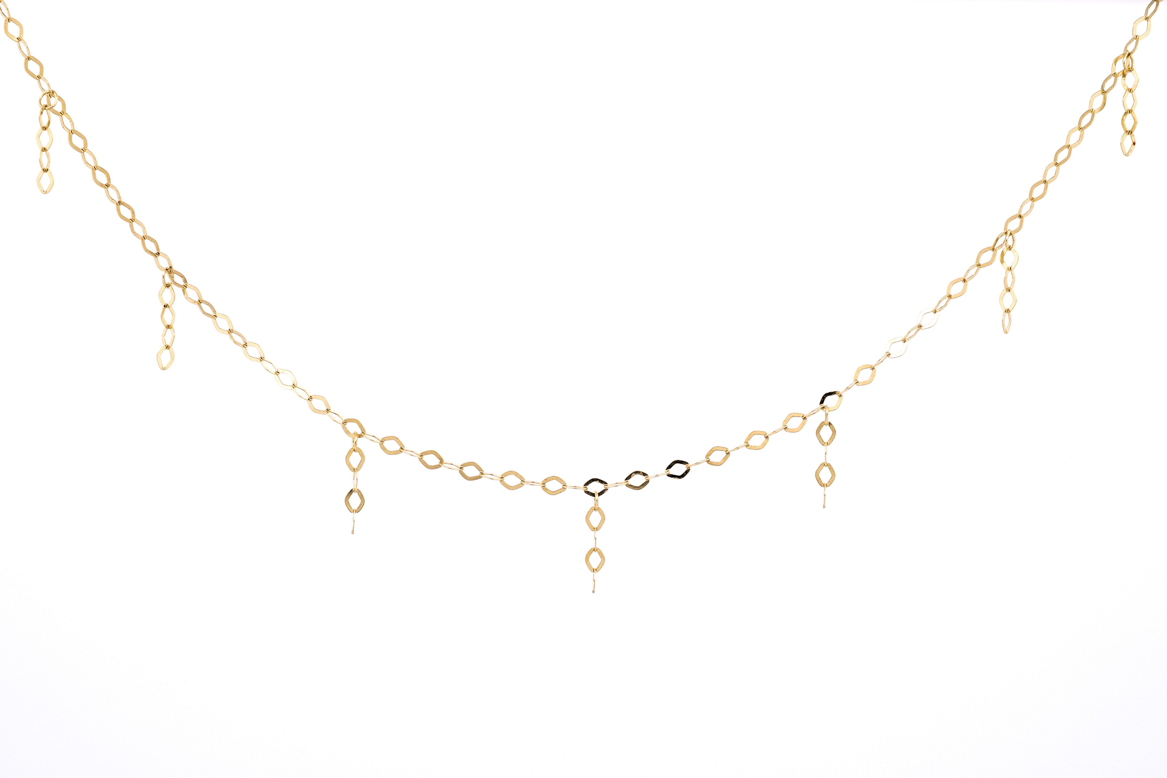 gouden ketting met hangers, trendy gouden ketting, fijne 14k ketting, ketting goud met hanger