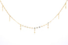 gouden ketting met hangers, trendy gouden ketting, fijne 14k ketting, ketting goud met hanger