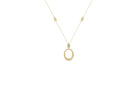 Ketting goud, ketting goud met hanger, ovale ketting goud, gouden ketting met ovale hanger, 14k ketting met hanger, ovale 14k ketting